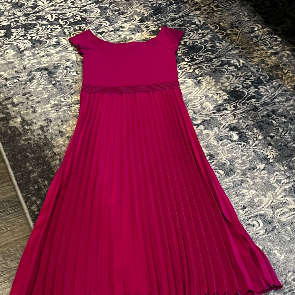 Ted Baker Fuchsia Pleated Kids Dress